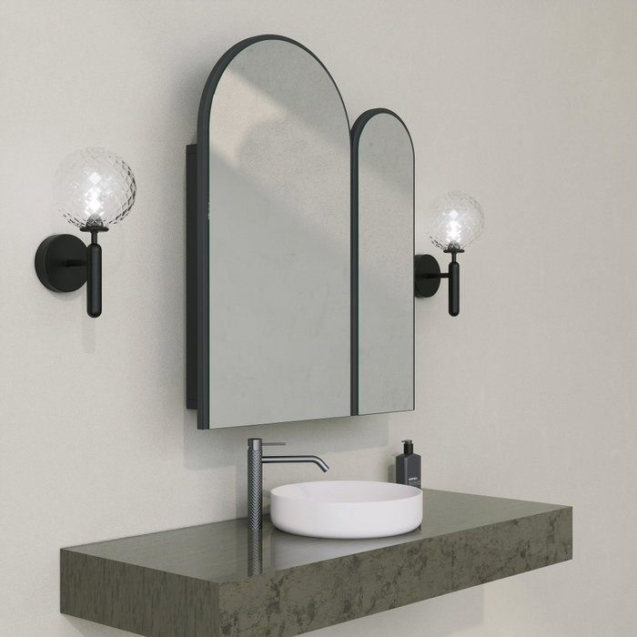 Hanah Home Gabinete de Baño Classe Cabinet - Negro, MDF 18mm, Elegante y Funcional